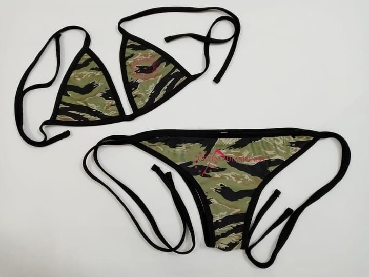 Tiger camo bikini