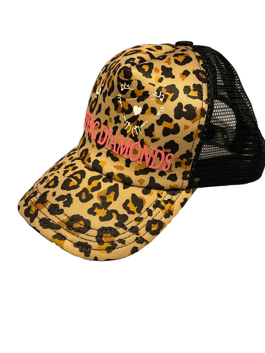 Cheetah print cap